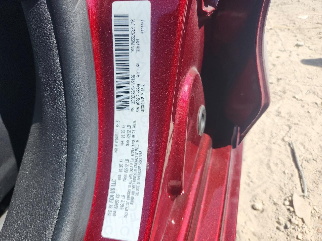 2016 CHRYSLER 200 LIMITED photo 23