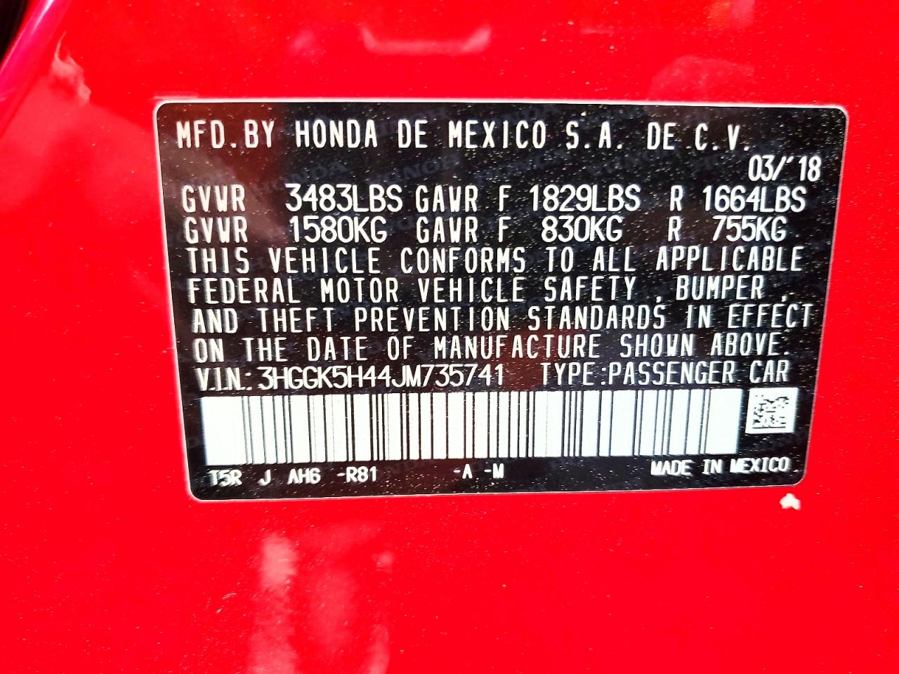 2018 HONDA FIT photo 13