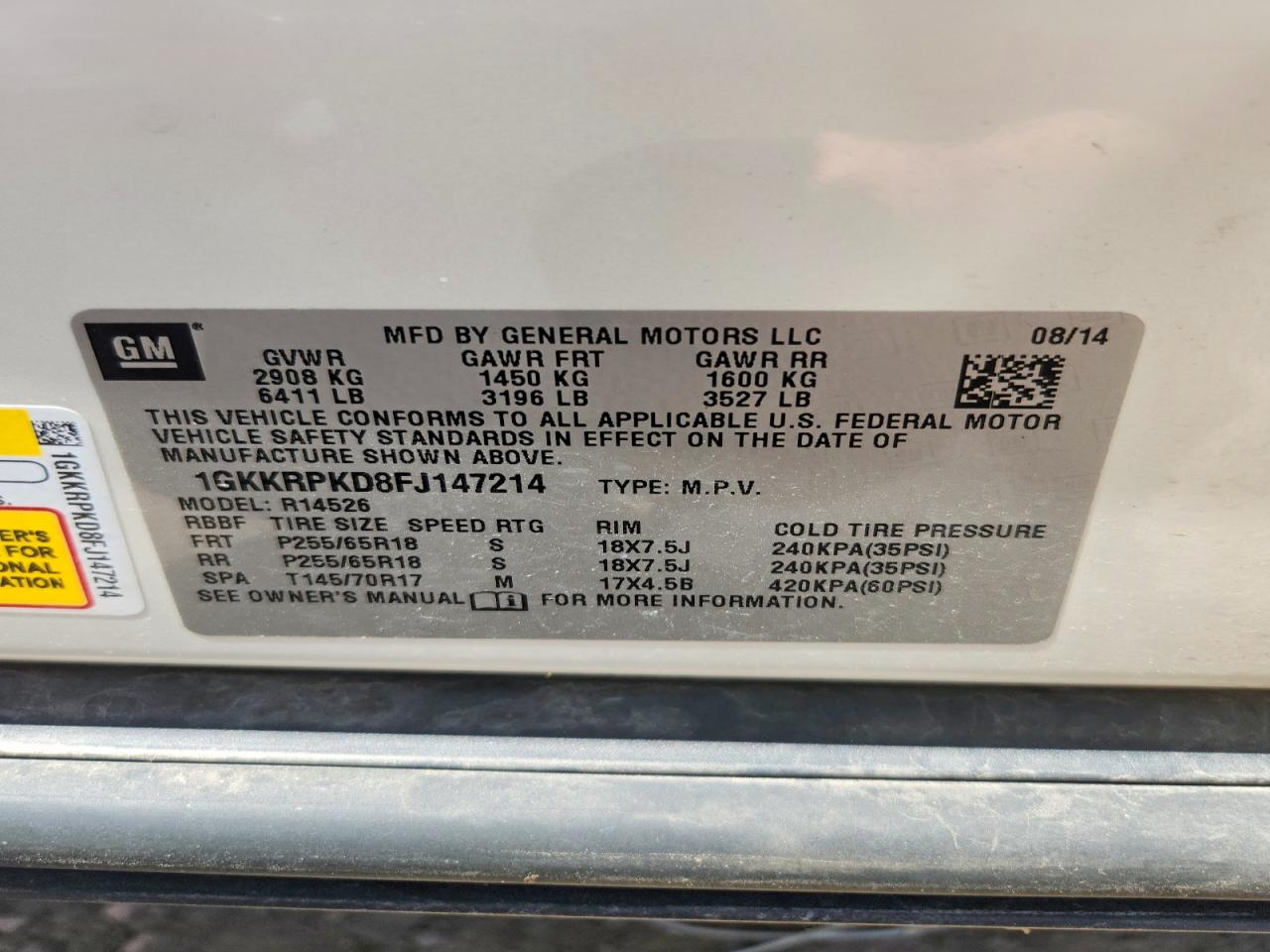 2015 GMC ACADIA SLE photo 25