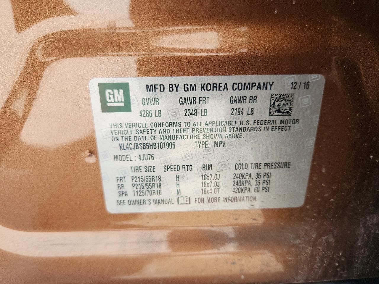 2017 BUICK ENCORE PREFERRED II photo 23