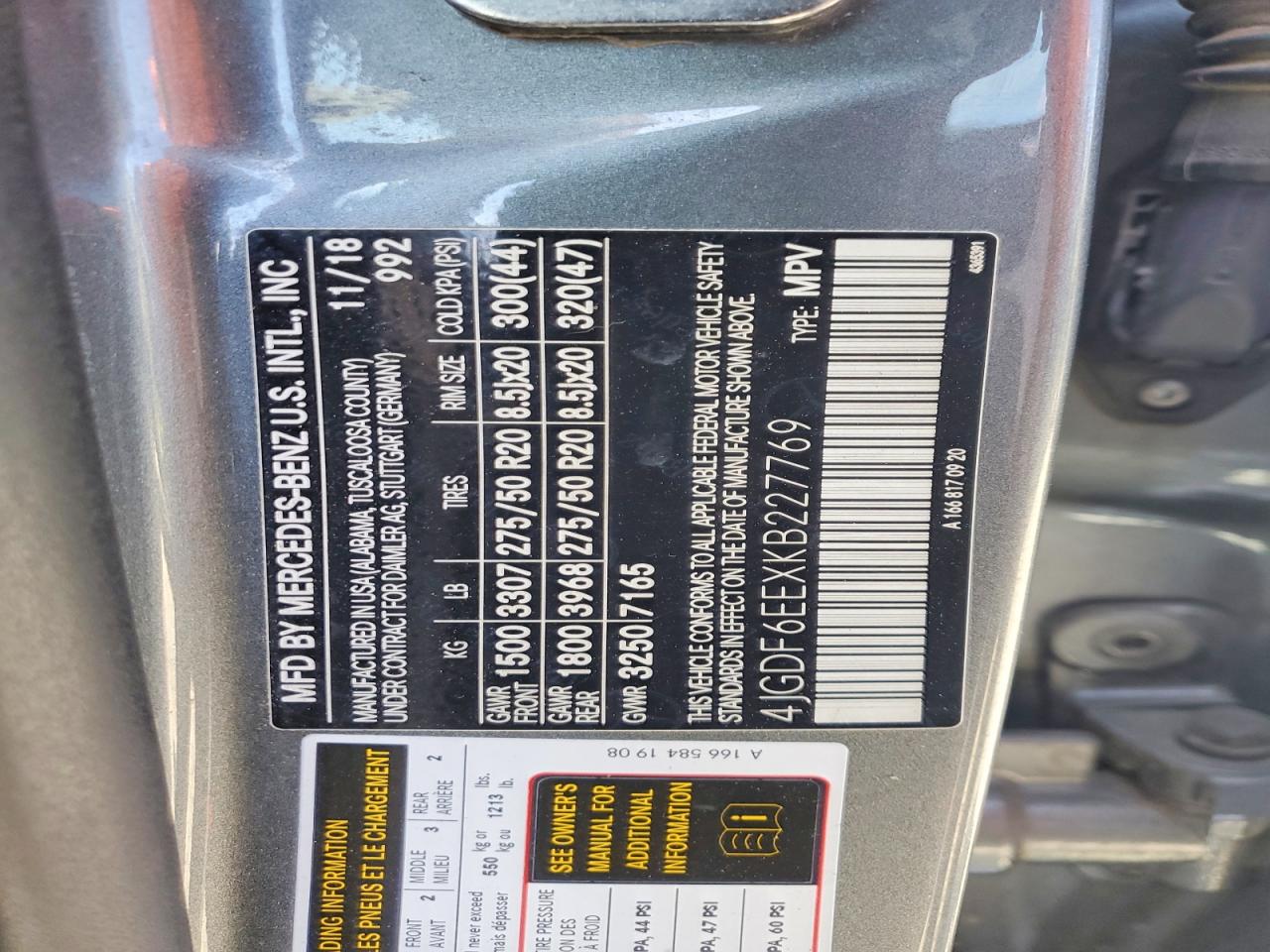 2019 MERCEDES-BENZ GLS 450 4MATIC photo 25