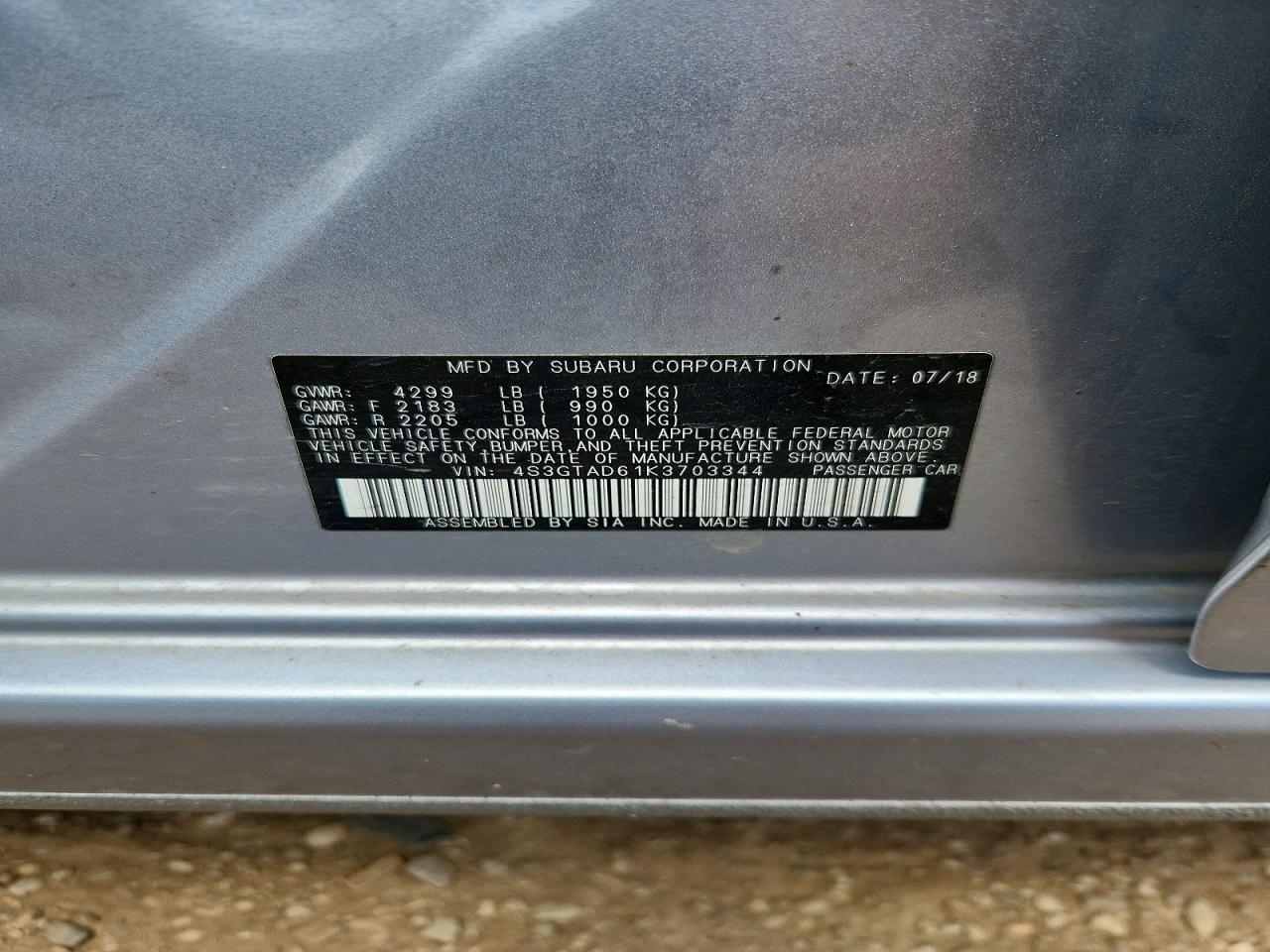 2019 SUBARU IMPREZA PREMIUM photo 14