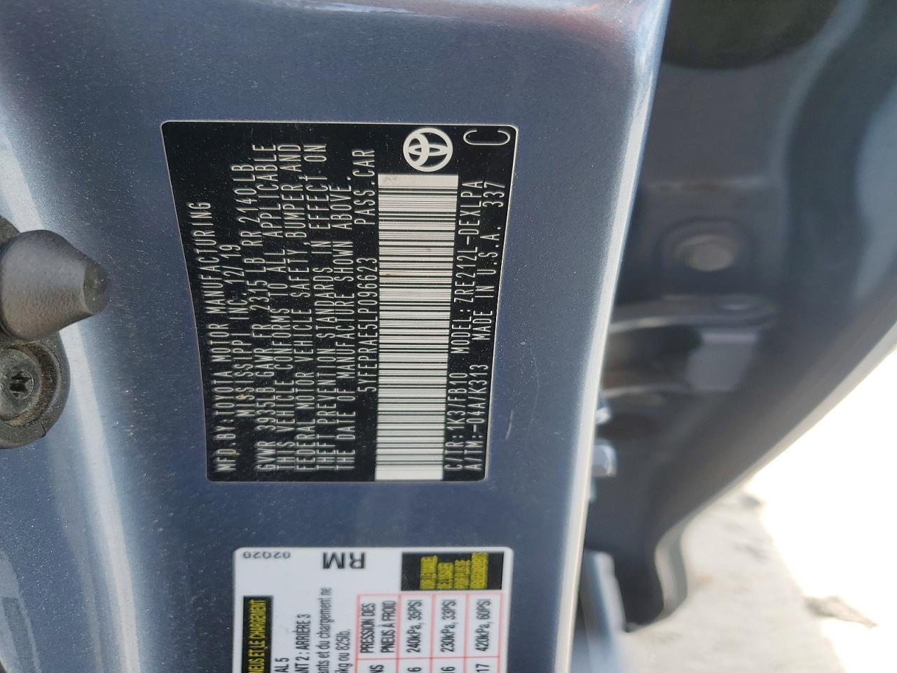 2020 TOYOTA COROLLA LE photo 23