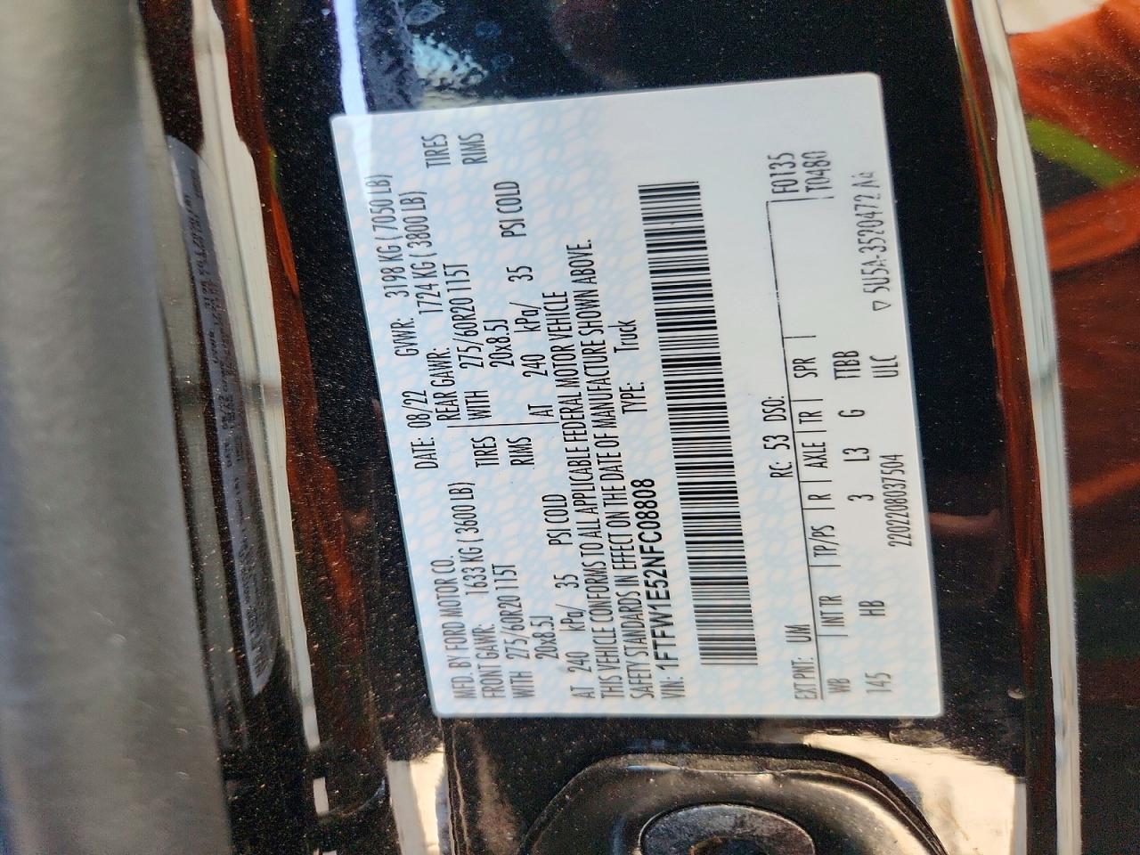 2022 FORD F150 SUPERCREW photo 34