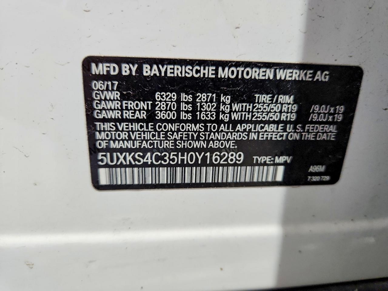 2017 BMW X5 XDRIVE35D photo 27