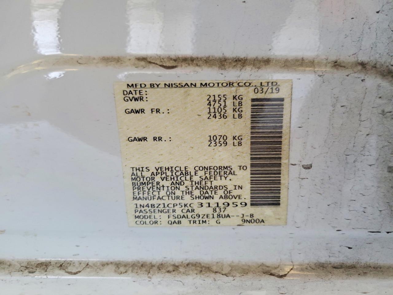 2019 NISSAN LEAF SL PLUS photo 13