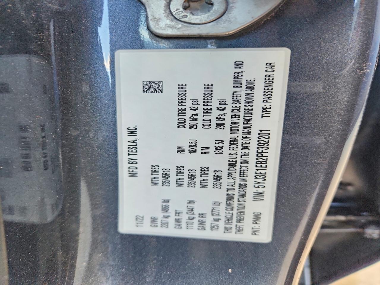 2023 TESLA MODEL 3 photo 34