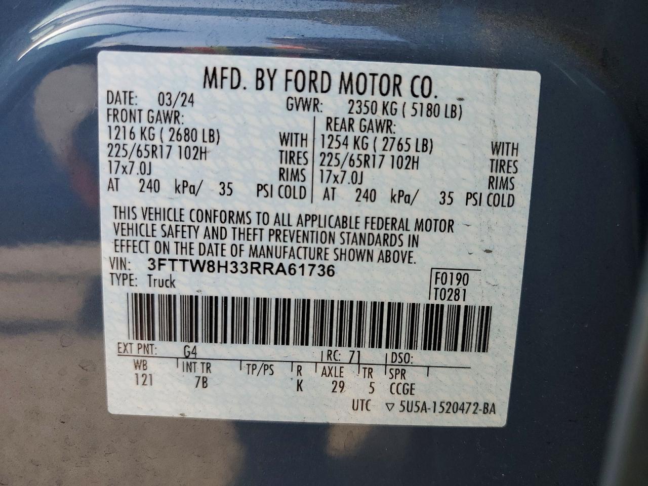 2024 FORD MAVERICK XLT photo 25