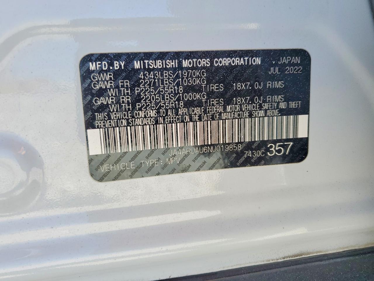 2022 MITSUBISHI OUTLANDER SPORT ES photo 34