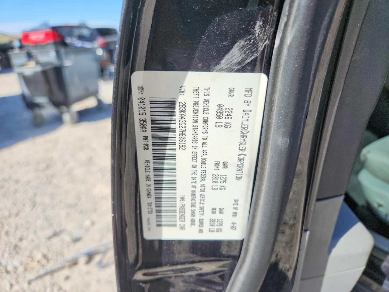 2007 DODGE CHARGER SE photo 12