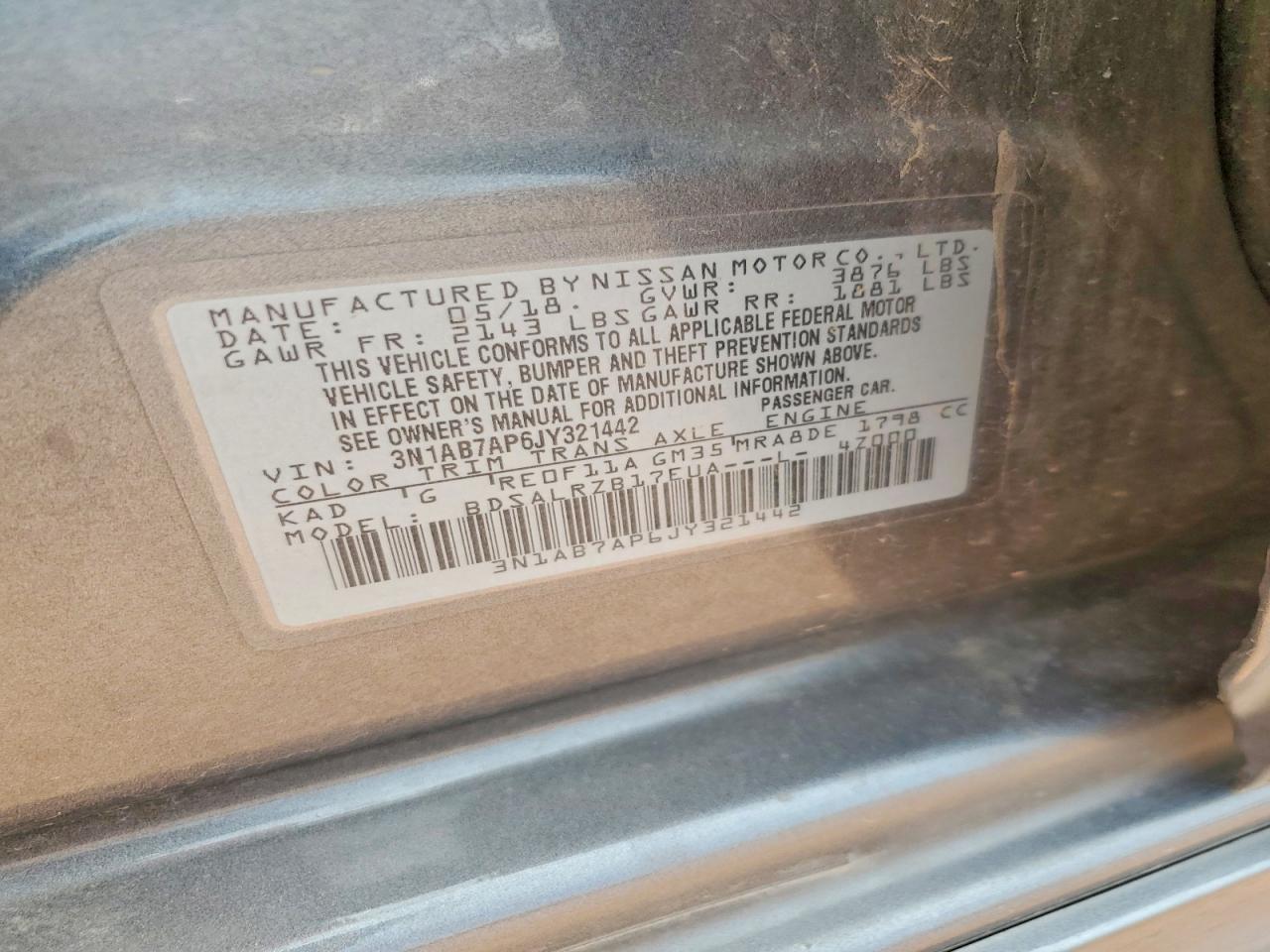 2018 NISSAN SENTRA SR photo 13