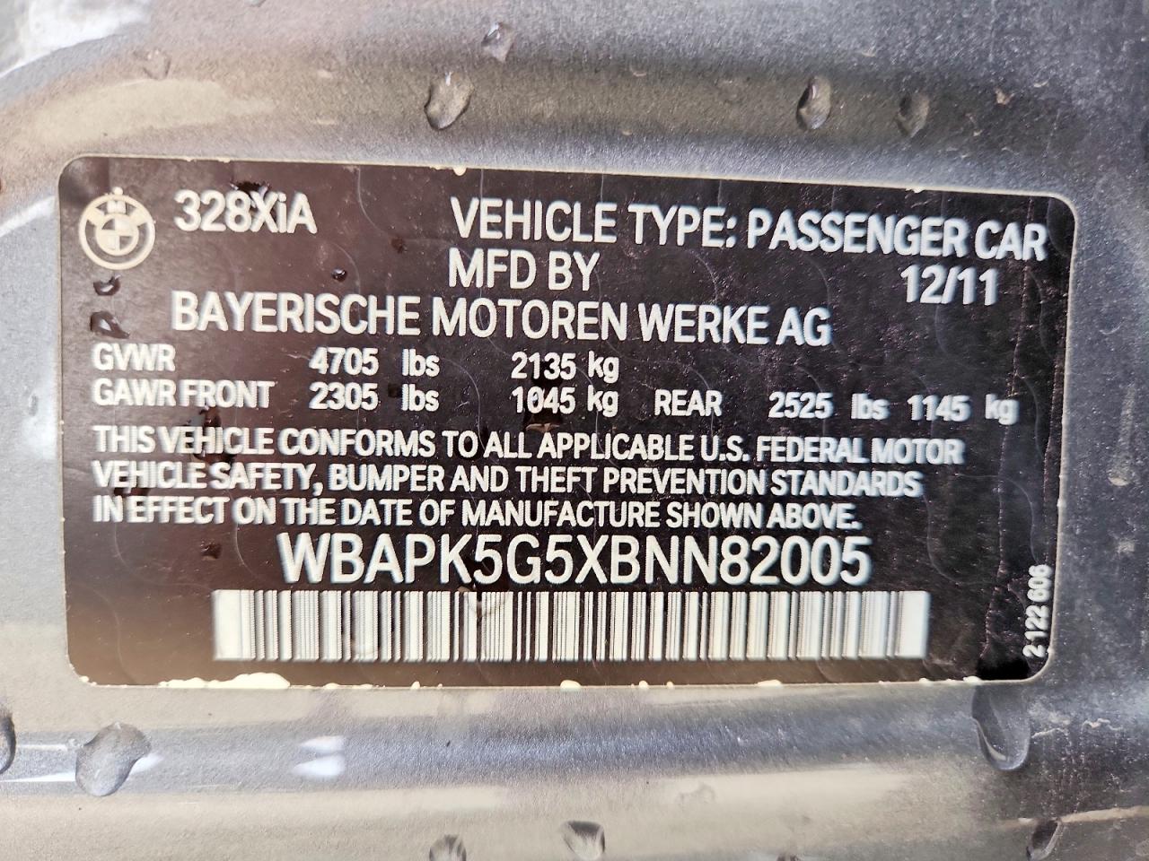 2011 BMW 328 XI SULEV photo 34