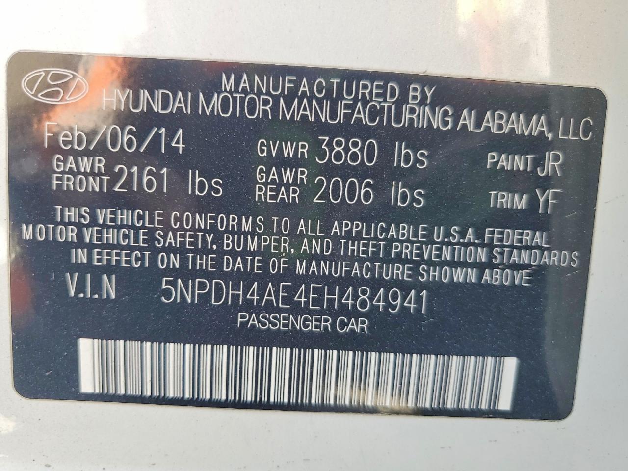 2014 HYUNDAI ELANTRA LIMITED photo 23