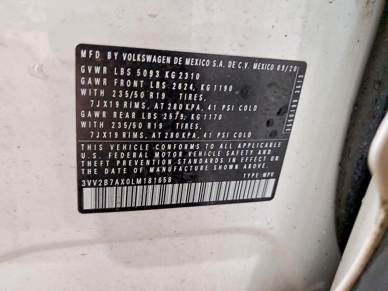 2020 VOLKSWAGEN TIGUAN SE photo 27