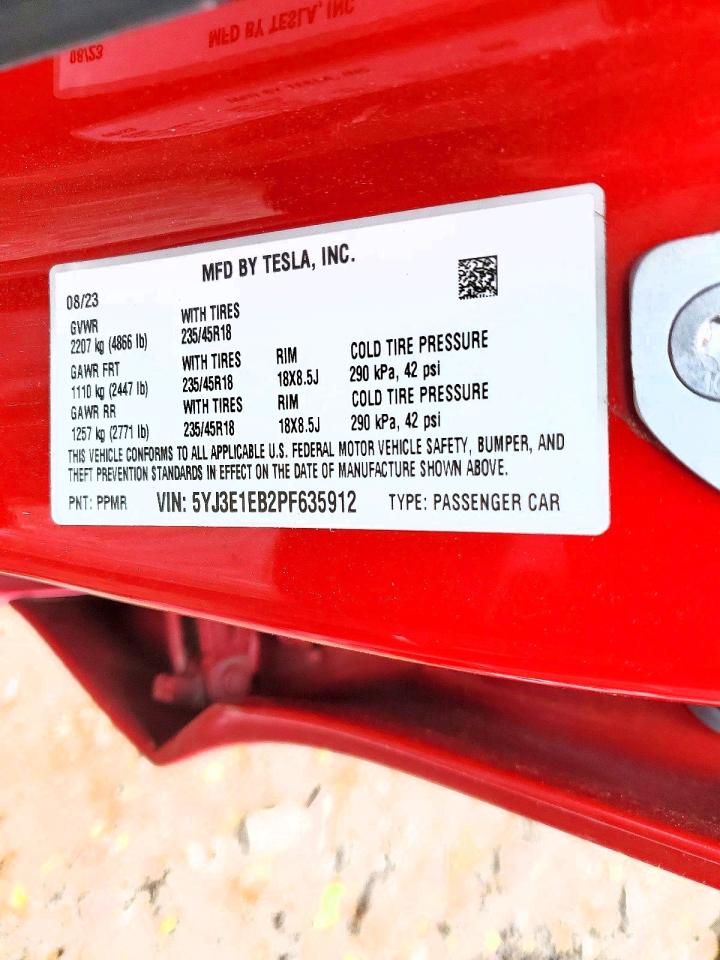 2023 TESLA MODEL 3 photo 23