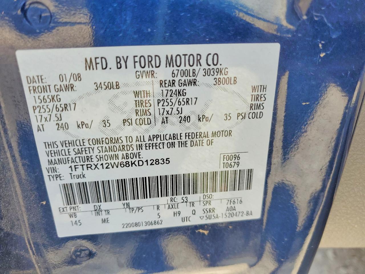 2008 FORD F150 photo 23