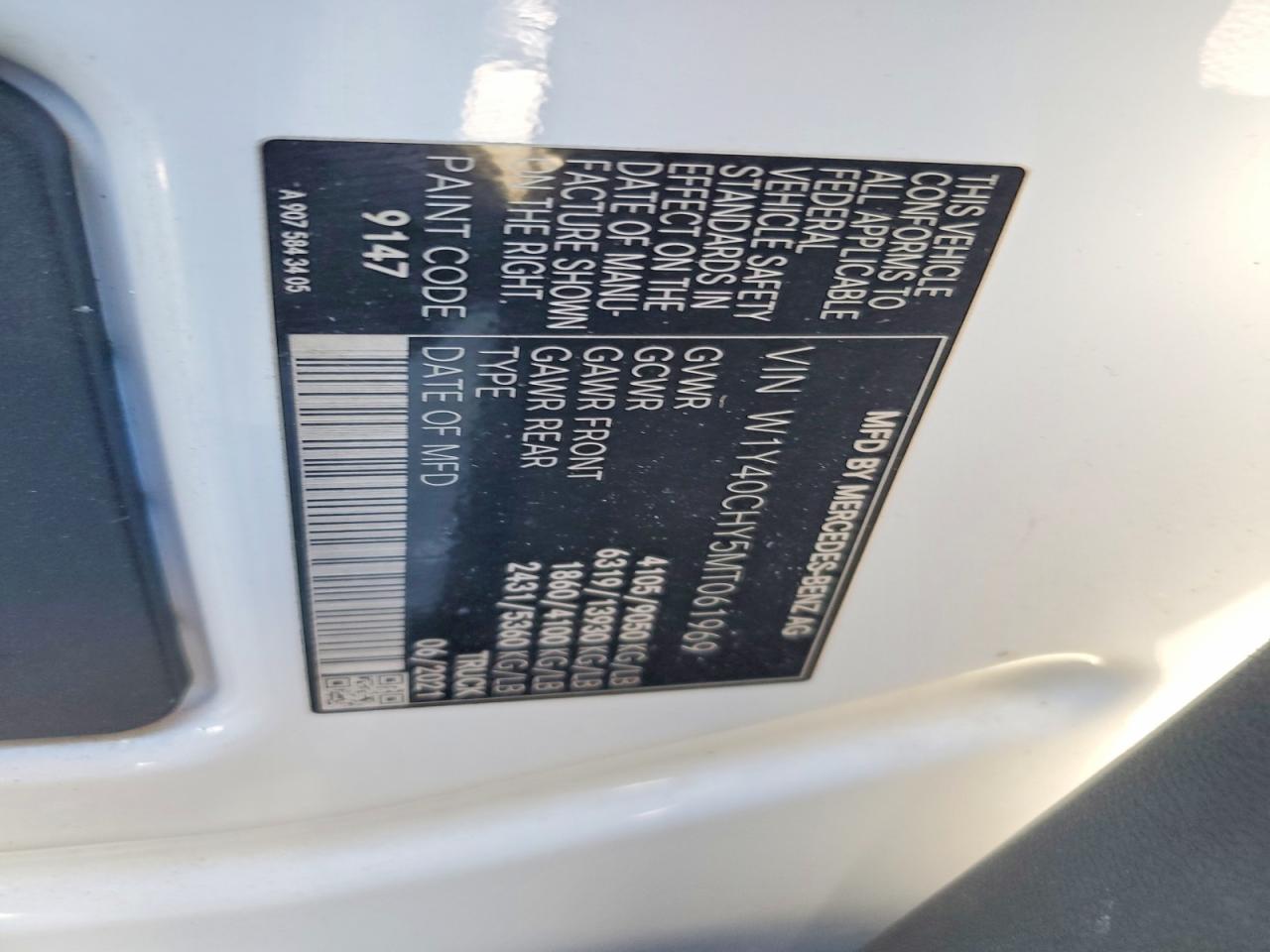 2021 MERCEDES-BENZ SPRINTER 2500 photo 40