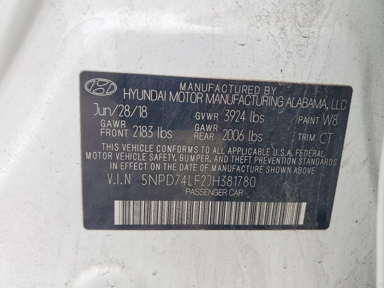 2018 HYUNDAI ELANTRA SE photo 34