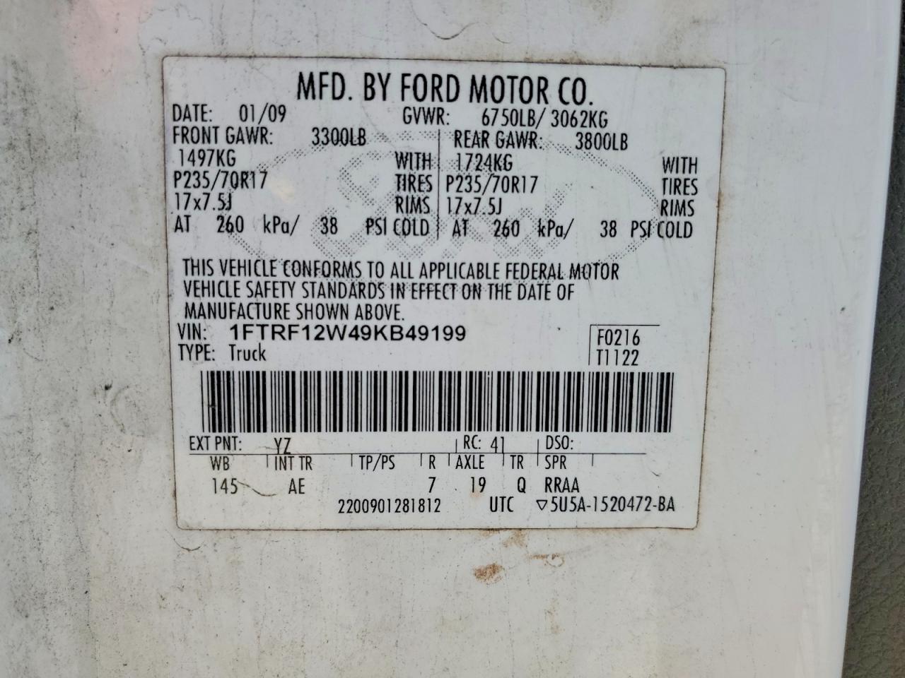 2009 FORD F150 photo 23