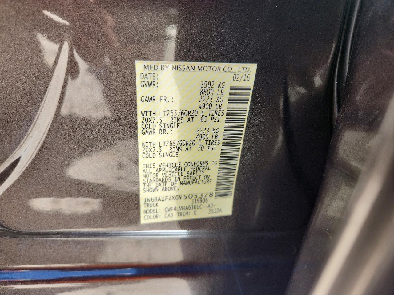 2016 NISSAN TITAN XD SL photo 23