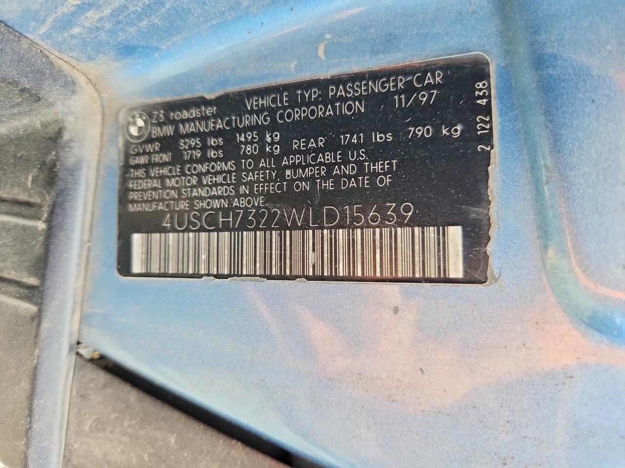 1998 BMW Z3 1.9 photo 23