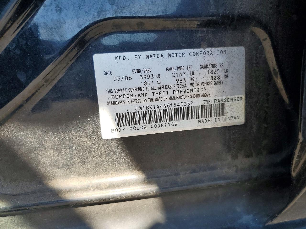 2006 MAZDA 3 HATCHBACK photo 34