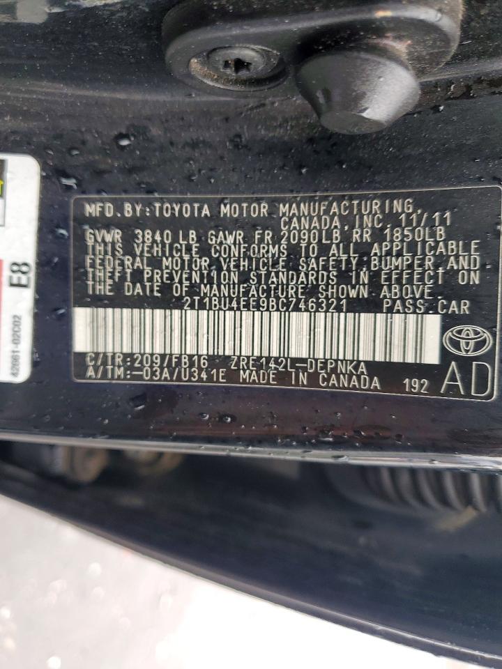 2011 TOYOTA COROLLA LE photo 23