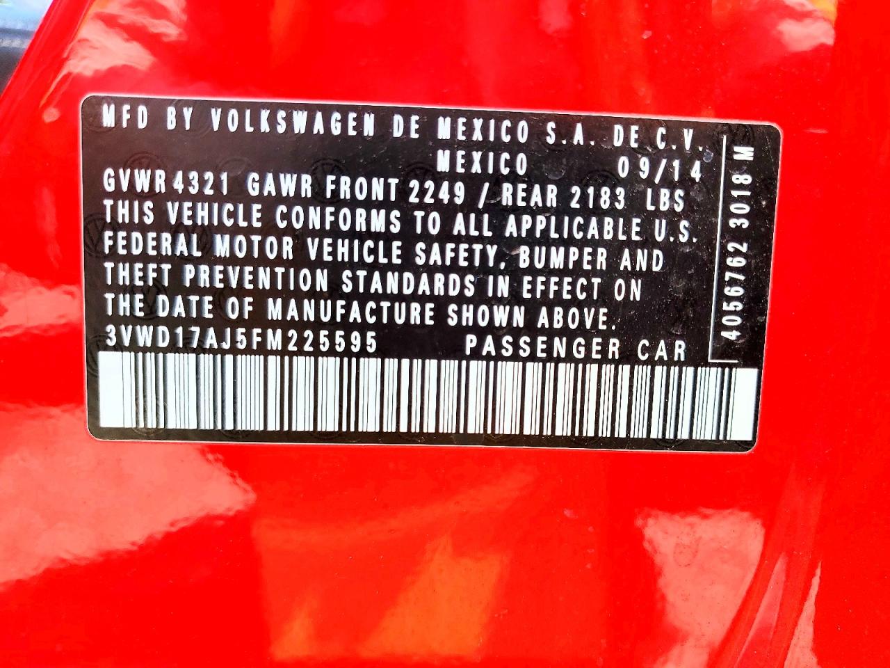 2015 VOLKSWAGEN JETTA SE photo 34