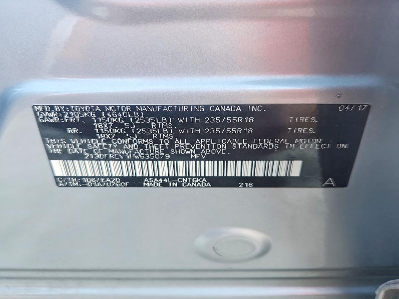 2017 TOYOTA RAV4 LIMITED photo 25
