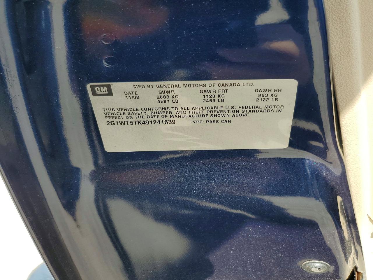 2009 CHEVROLET IMPALA 1LT photo 23