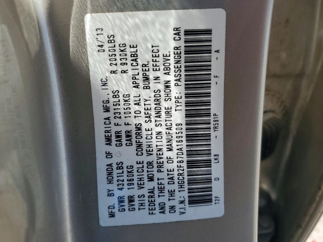 2013 HONDA ACCORD EXL photo 25