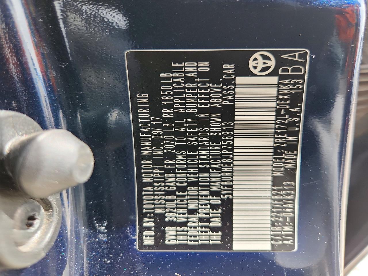 2018 TOYOTA COROLLA LE photo 13