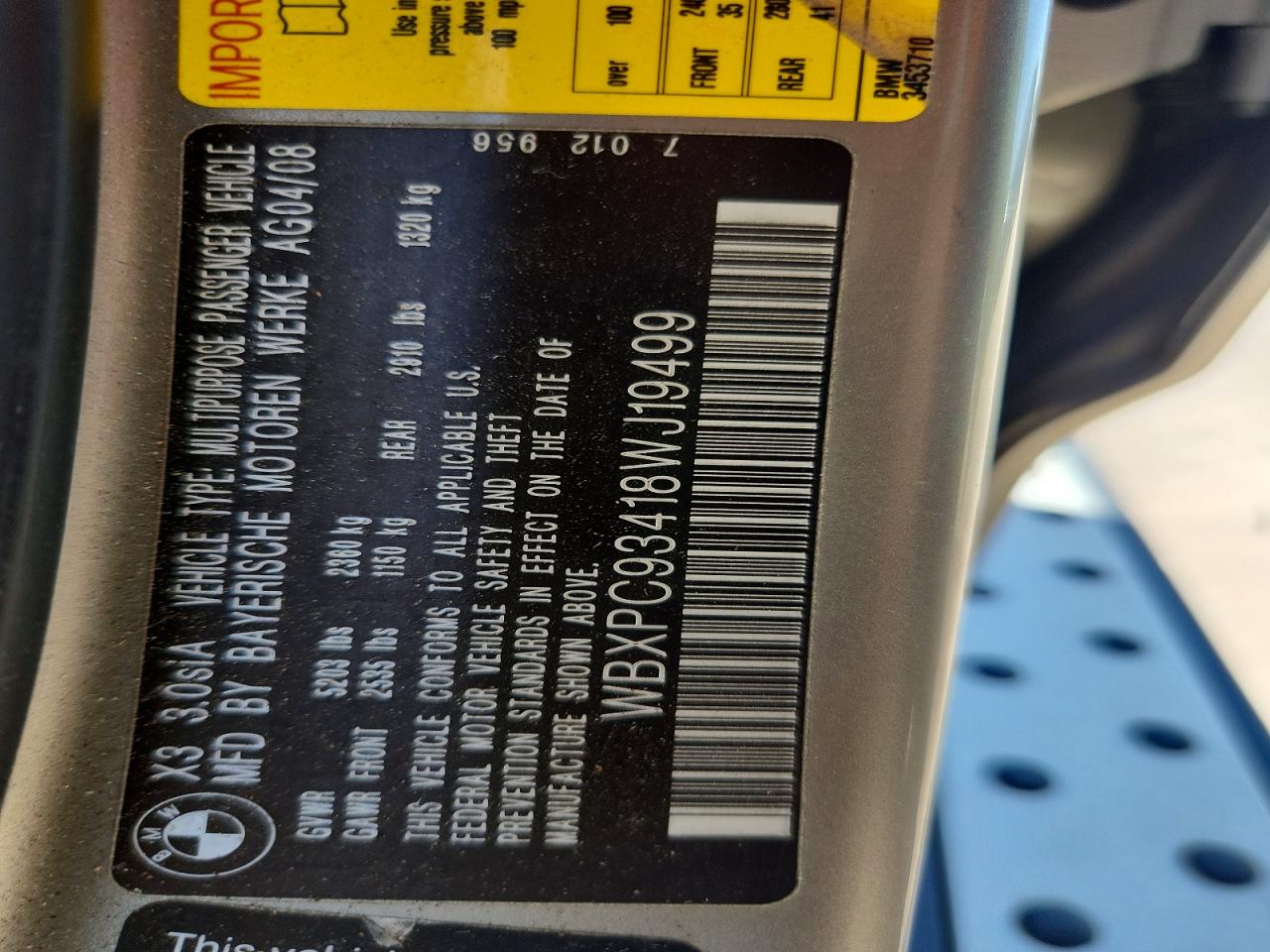 2008 BMW X3 3.0SI photo 25