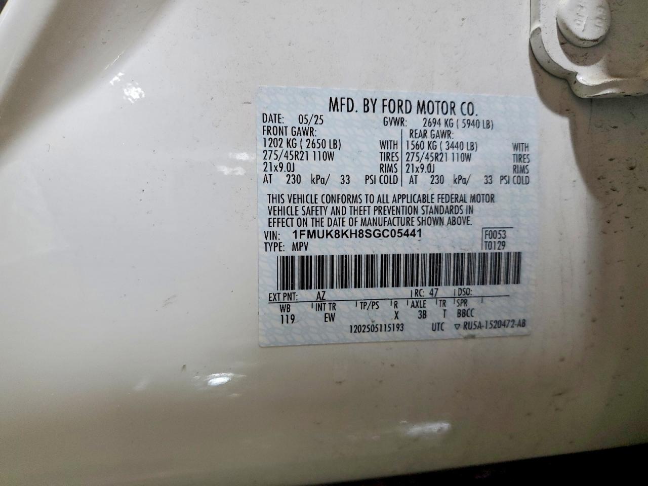 2025 FORD EXPLORER ST-LINE photo 37