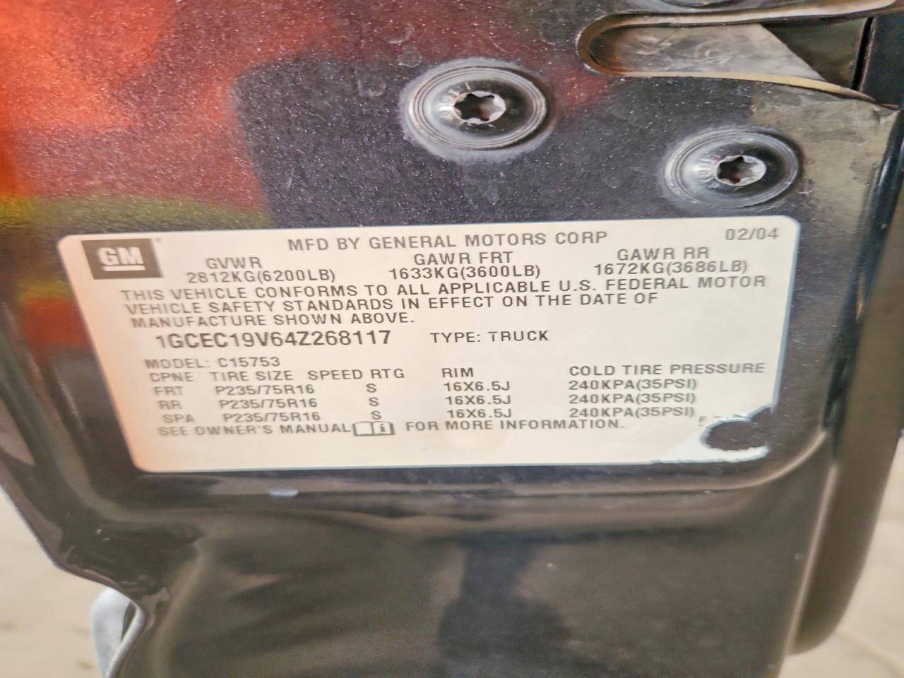 2004 CHEVROLET SILVERADO C1500 photo 23