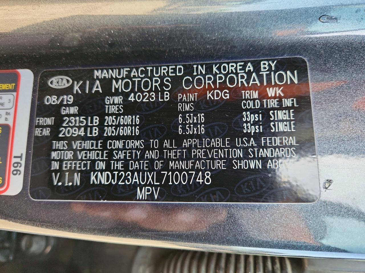 2020 KIA SOUL LX photo 37