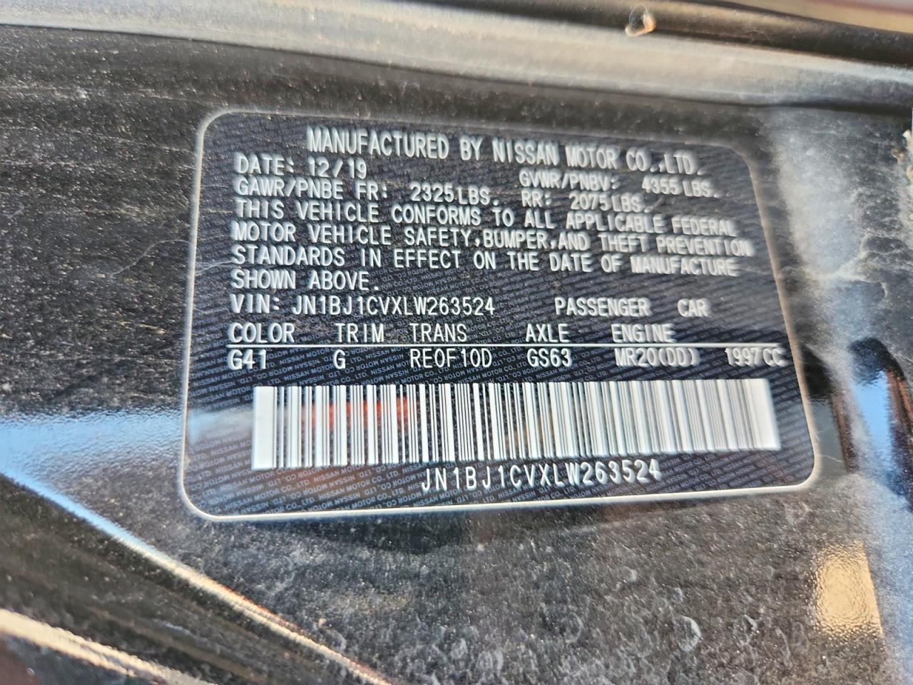2020 NISSAN ROGUE SPORT SV photo 27