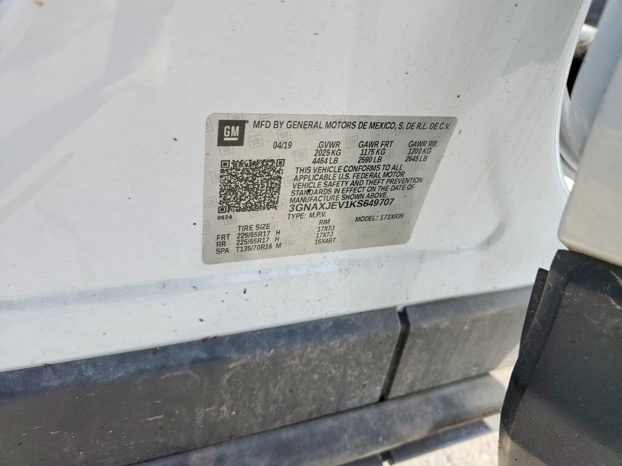 2019 CHEVROLET EQUINOX LT photo 34