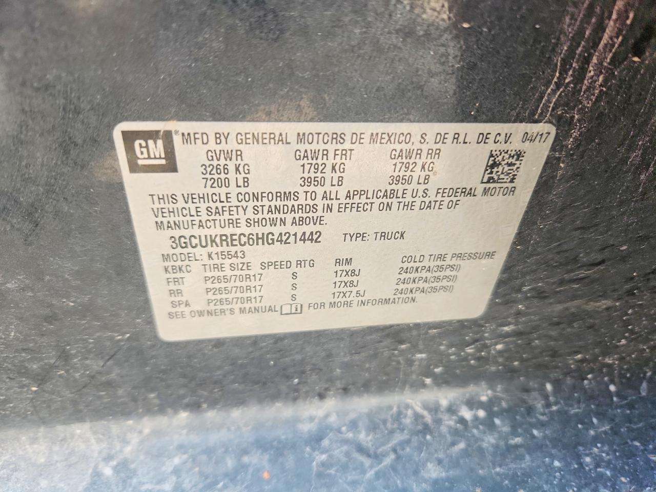 2017 CHEVROLET SILVERADO K1500 LT photo 23