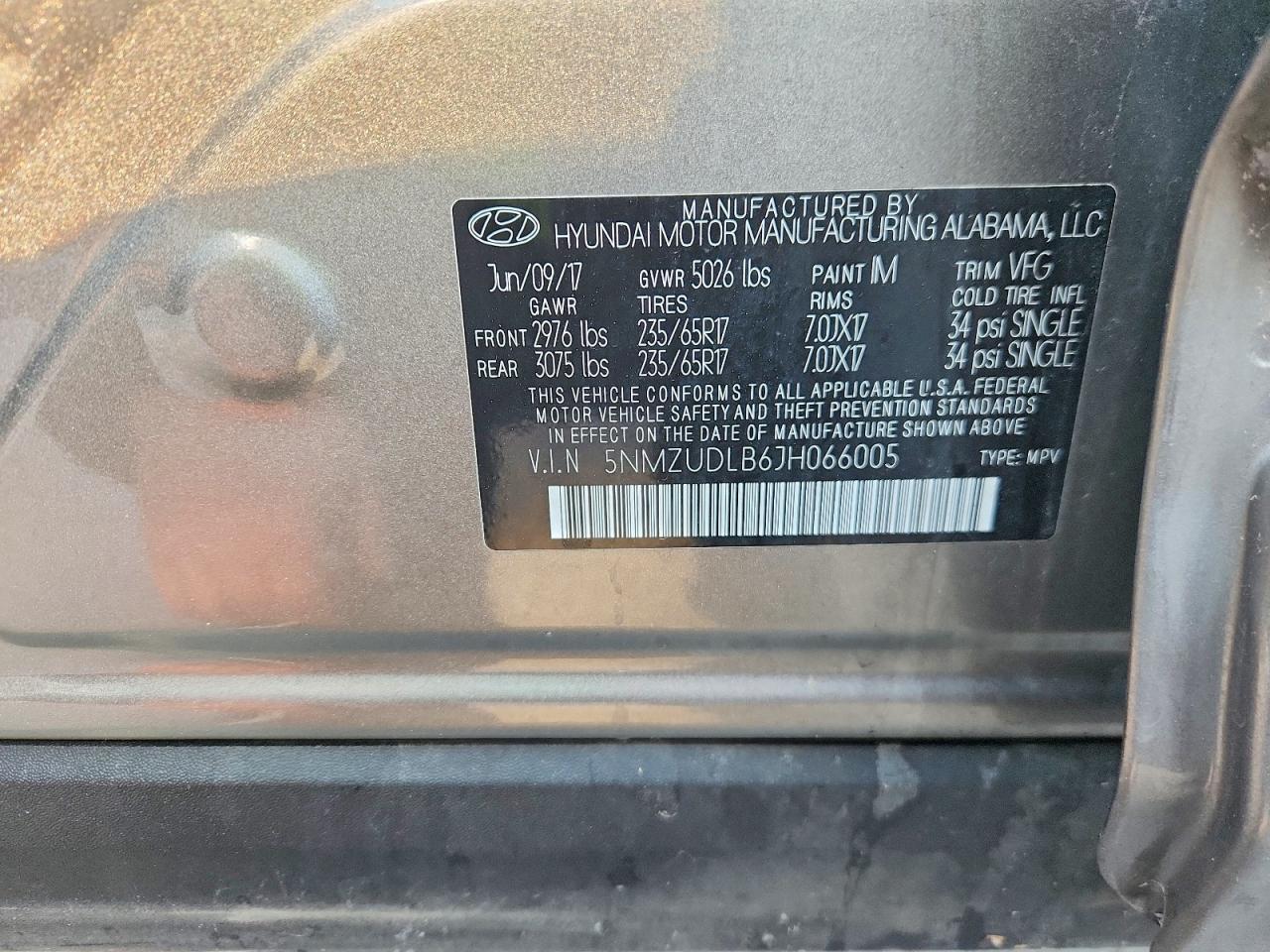 2018 HYUNDAI SANTA FE SPORT 2.4L photo 37