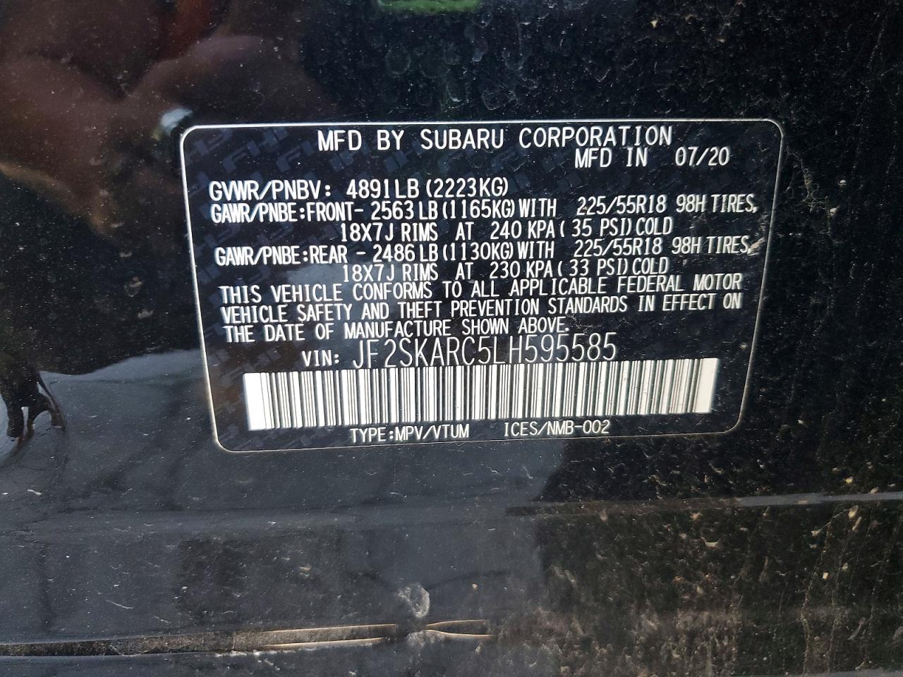 2020 SUBARU FORESTER SPORT photo 23