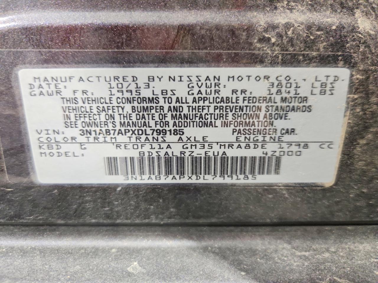 2013 NISSAN SENTRA S photo 23