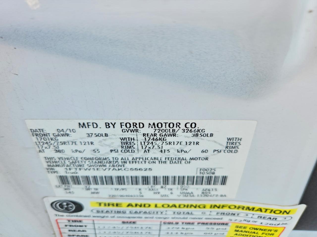 2010 FORD F150 SUPERCREW photo 23