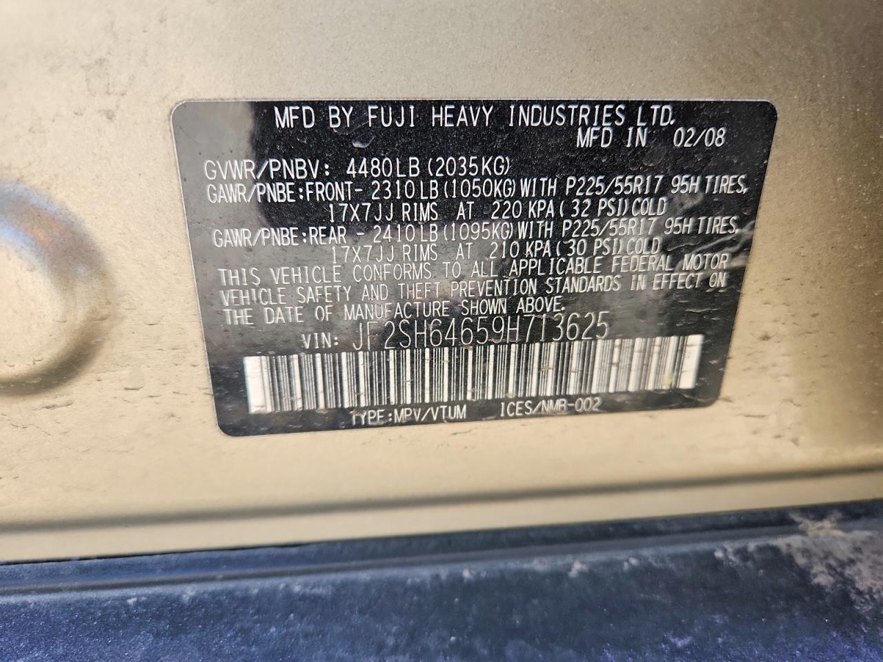 2009 SUBARU FORESTER 2.5X LIMITED photo 25