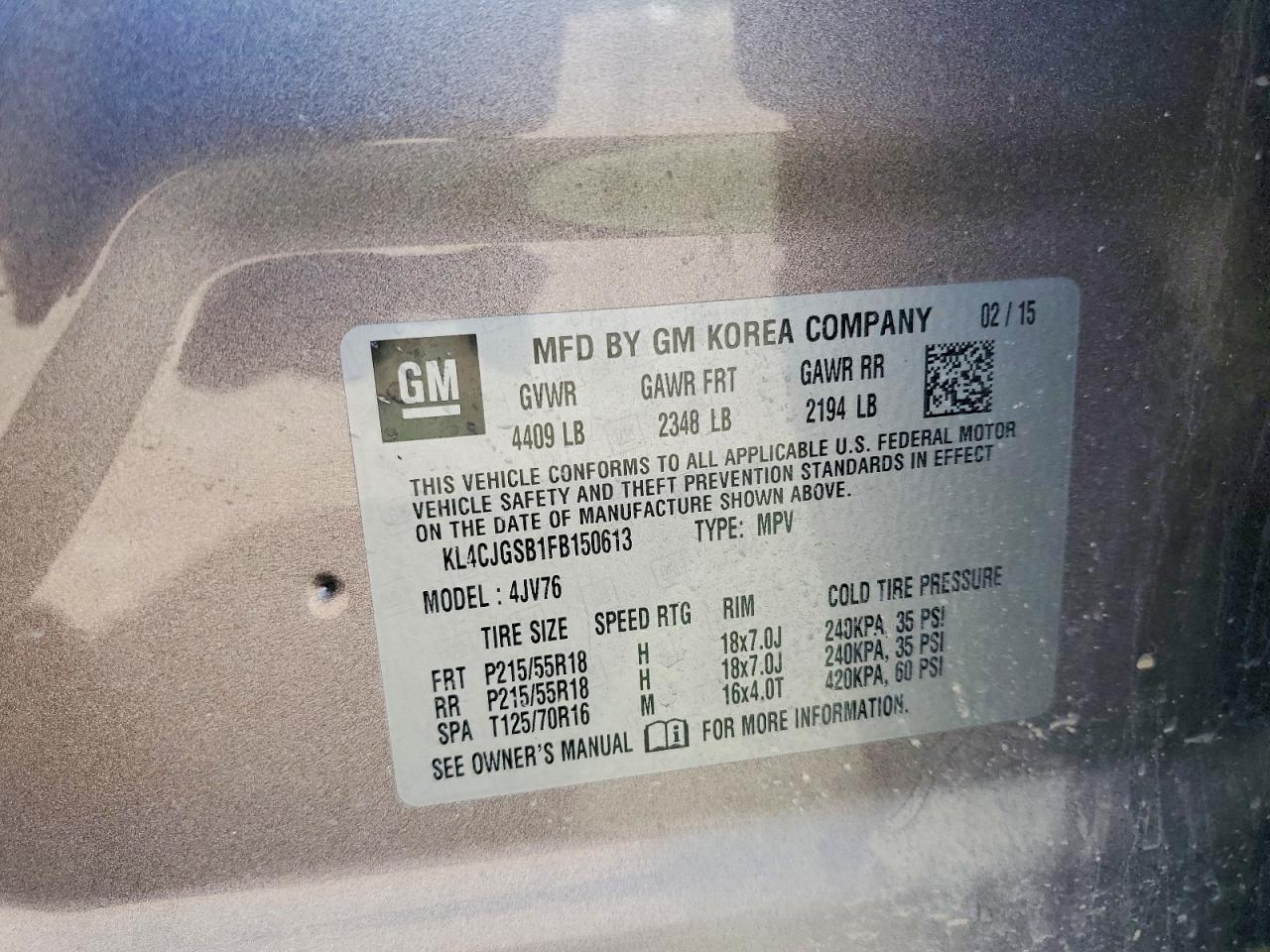 2015 BUICK ENCORE photo 23