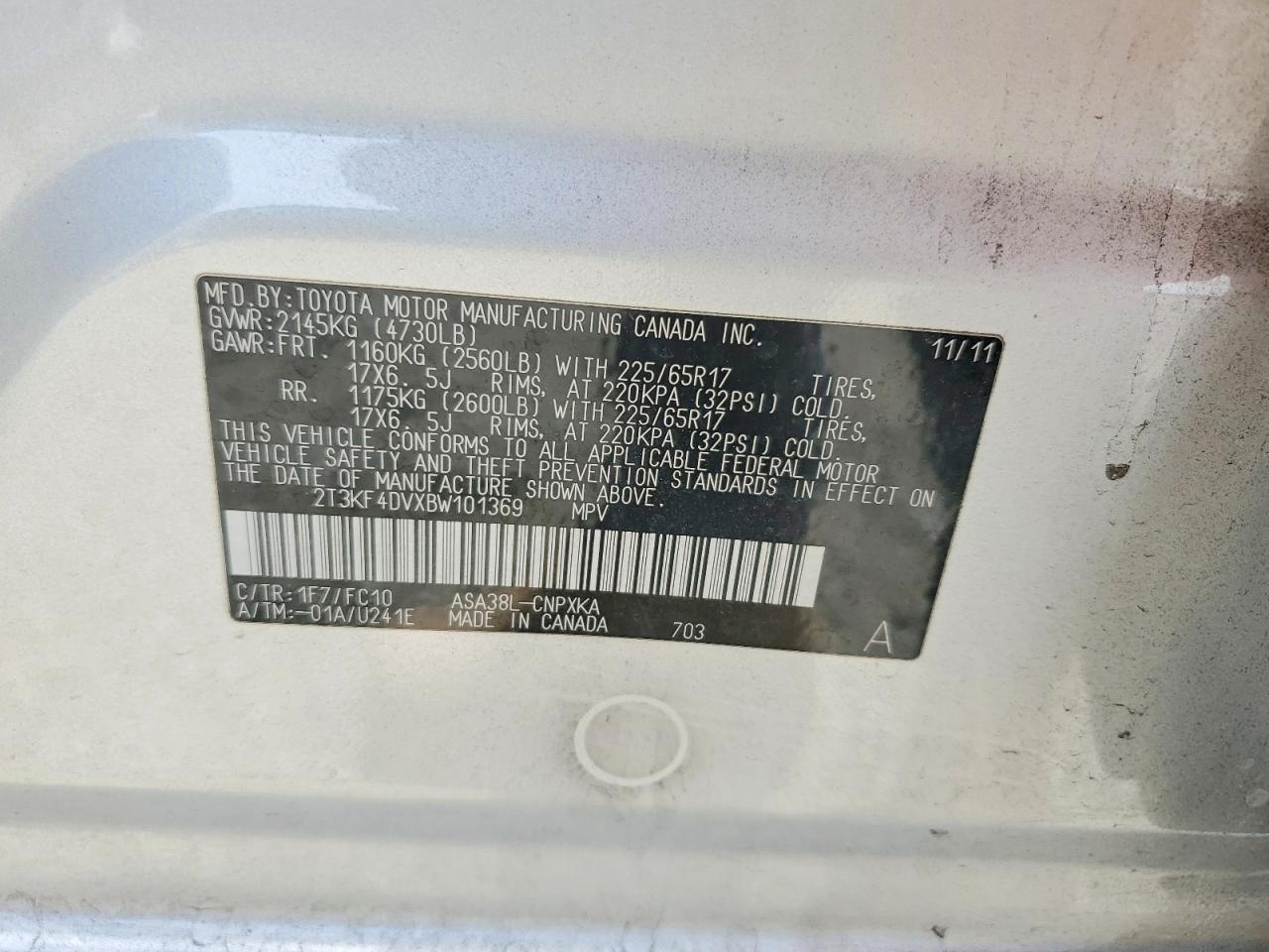 2011 TOYOTA RAV4 BASE photo 37