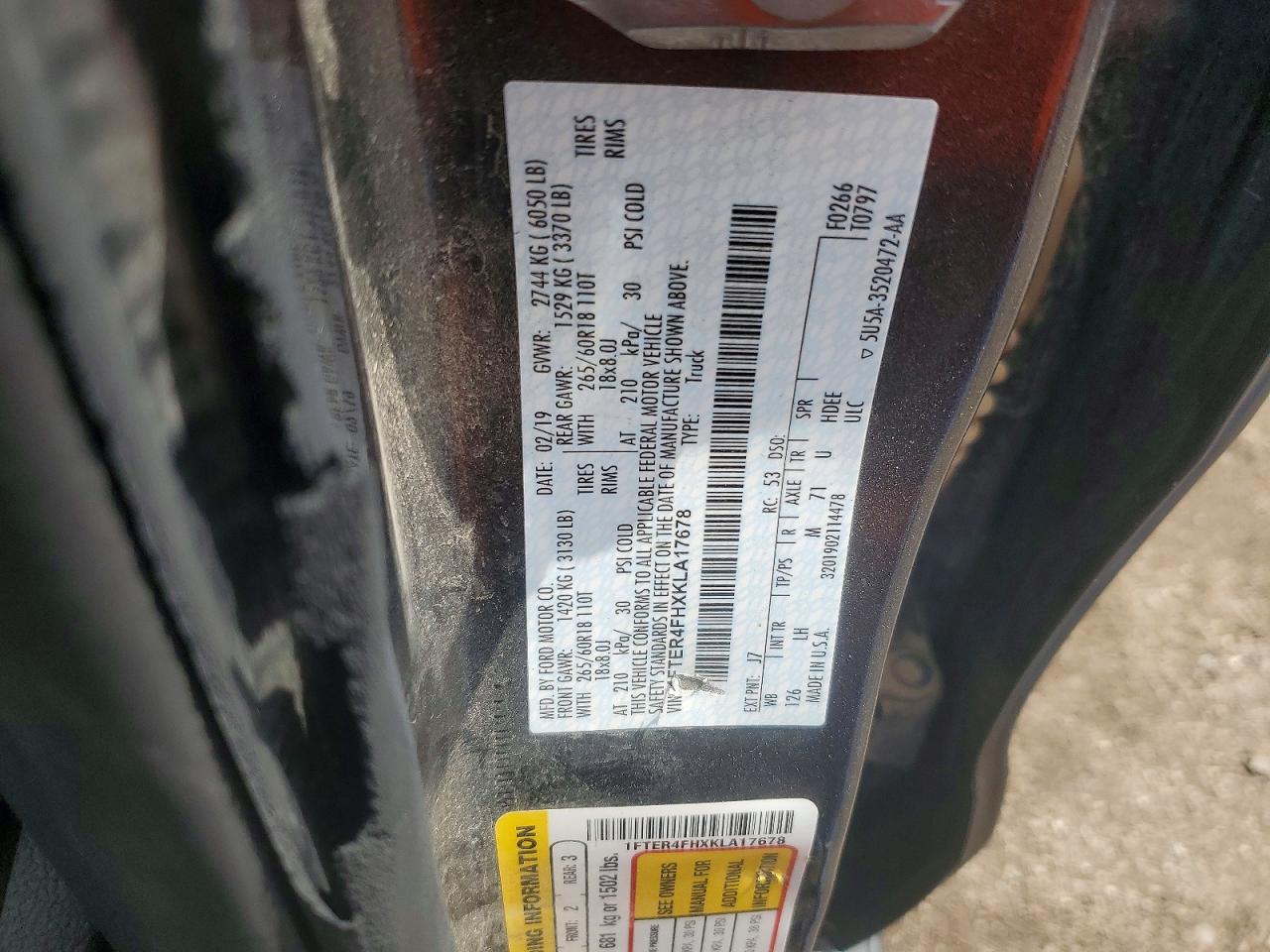 2019 FORD RANGER XL photo 23