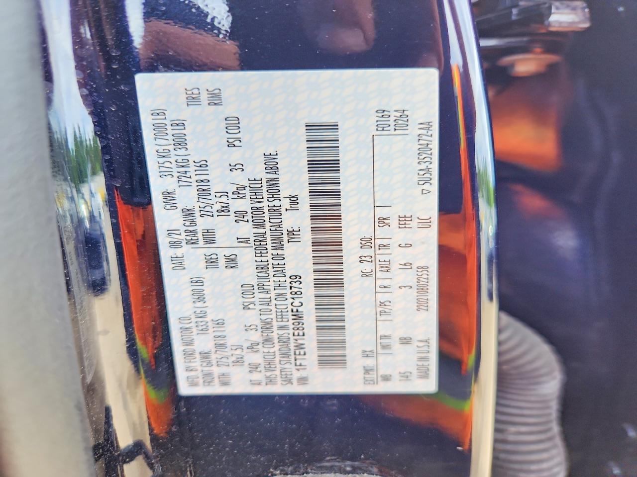 2021 FORD F150 SUPERCREW photo 34