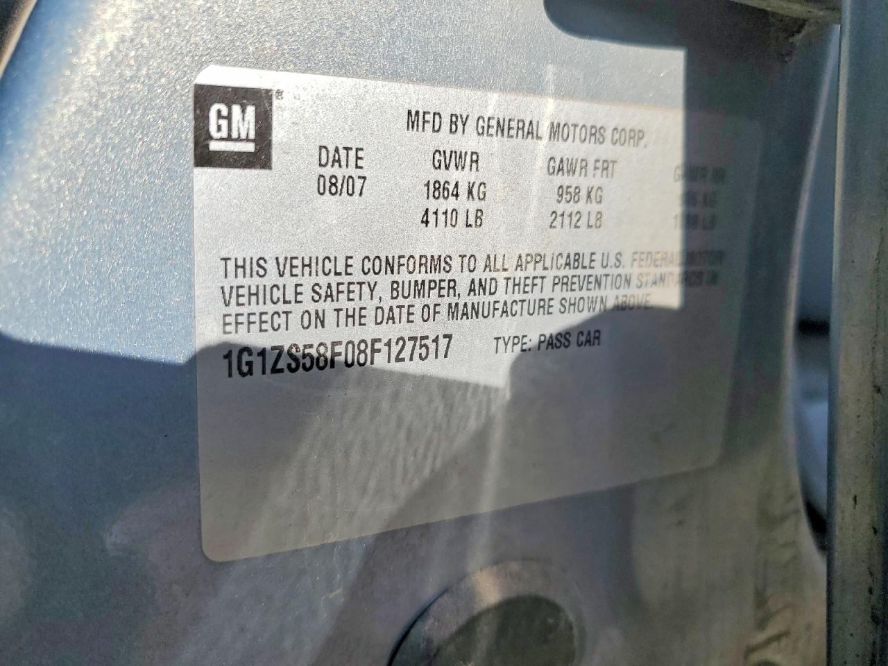 2008 CHEVROLET MALIBU LS photo 23