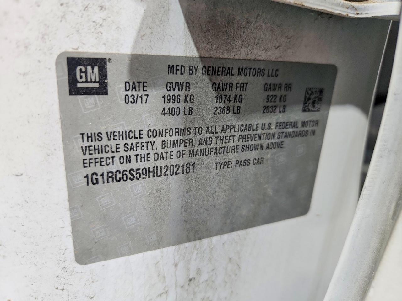 2017 CHEVROLET VOLT LT photo 37